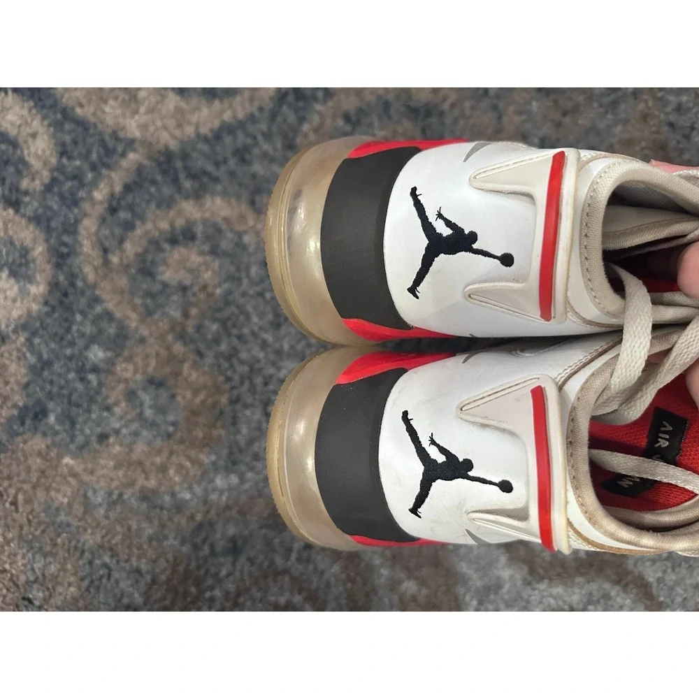 Jordan Spizike Mars 270 White Red High Top Sneakers Shoes Youth Size